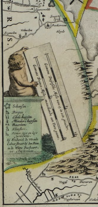 Holland - Groningen; Frederik de Wit (1630-1706) - "Tabula Dominii Groeningae ..." - 1670