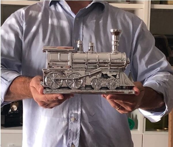 Alessandro Piano - Alter Ego Express Silver - SCULPTURE -  Train Game Luxury AlePianoArt