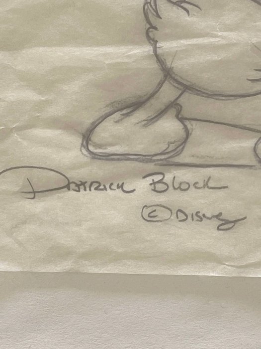 Patrick Block - Original Donald Duck character study - No reserve!