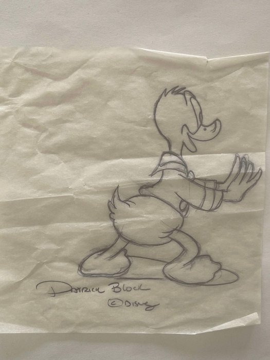 Patrick Block - Original Donald Duck character study - No reserve!