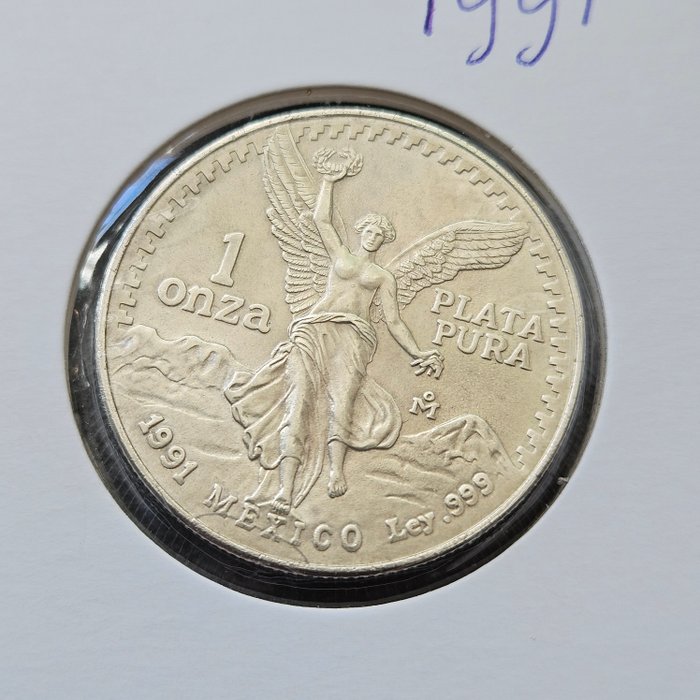 Mexico 1 Onza 1991 Libertad 1 Oz (999)  (Ingen mindstepris)