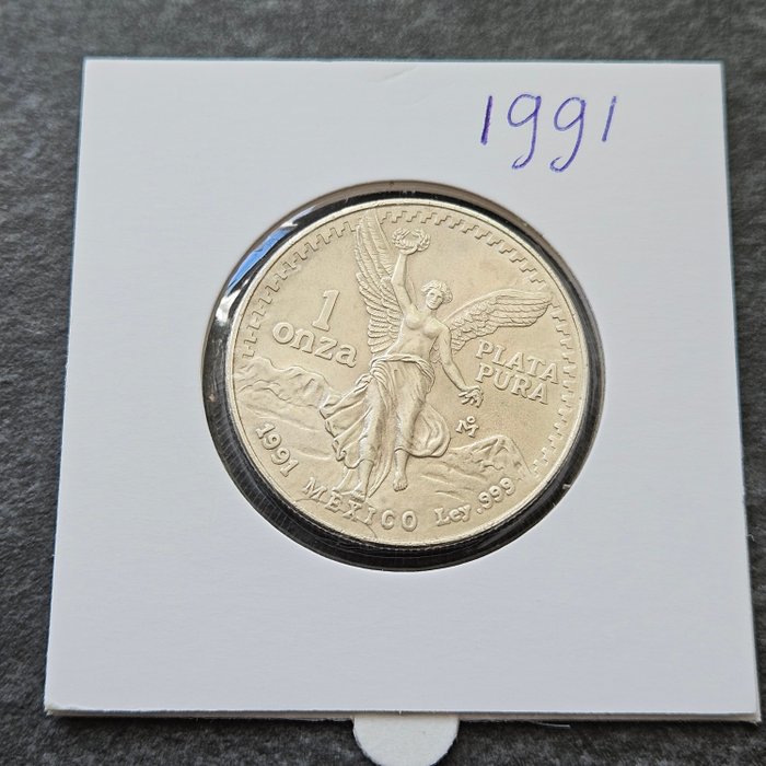 Mexico 1 Onza 1991 Libertad 1 Oz (999)  (Ingen mindstepris)