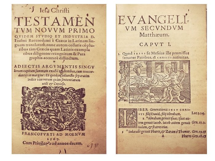 Erasmo da Rotterdam - Erasmo da Rotterdam - Novum Testamentum - 1567