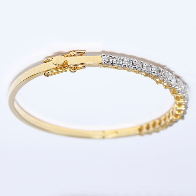 Armbånd - 14 karat Gulguld -  3.90ct. tw. Diamant (Natur) - Gul guld armbånd