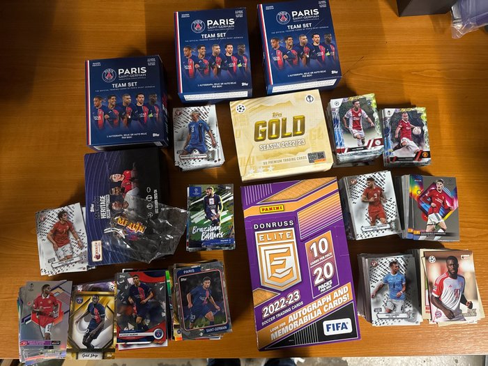 2022/23, 23/24 Topps Gold, Paris Team Set, Panini Donruss 1200 cards - 1 Mixed collection - Næsten så god som ny (NM)