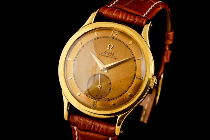 Omega - Vintage Centenary 18K Gold Bumper Cal 30.10 Automatic Chronometer - OT 2500 - Mænd - 1901-1949