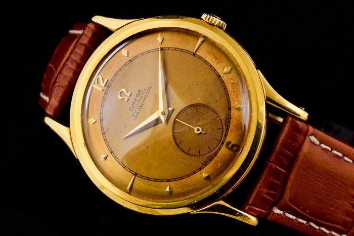 Omega - Vintage Centenary 18K Gold Bumper Cal 30.10 Automatic Chronometer - OT 2500 - Mænd - 1901-1949