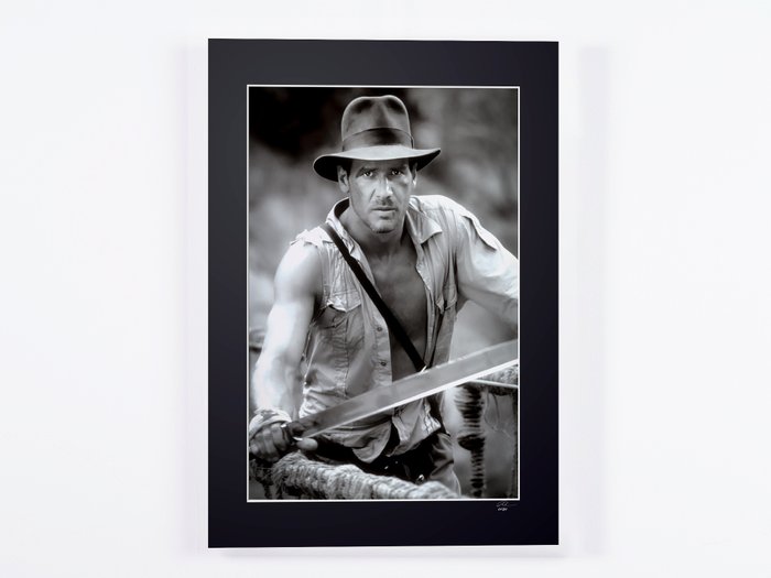 Indiana Jones 1994 - Harrison Ford - Fine Art Photography - Luxury Wooden Framed 70X50 cm - Limited Edition 01 of 30 - Serial ID 16814 - Original Certificate (COA), Hologram Logo Editor and QR Code - 100% new items