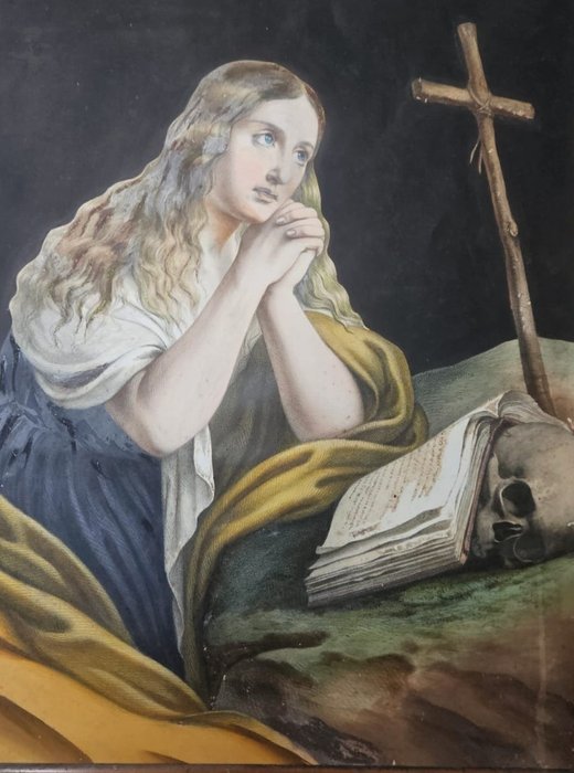 Escuela Francesa del siglo XIX - Magdalena Penitente