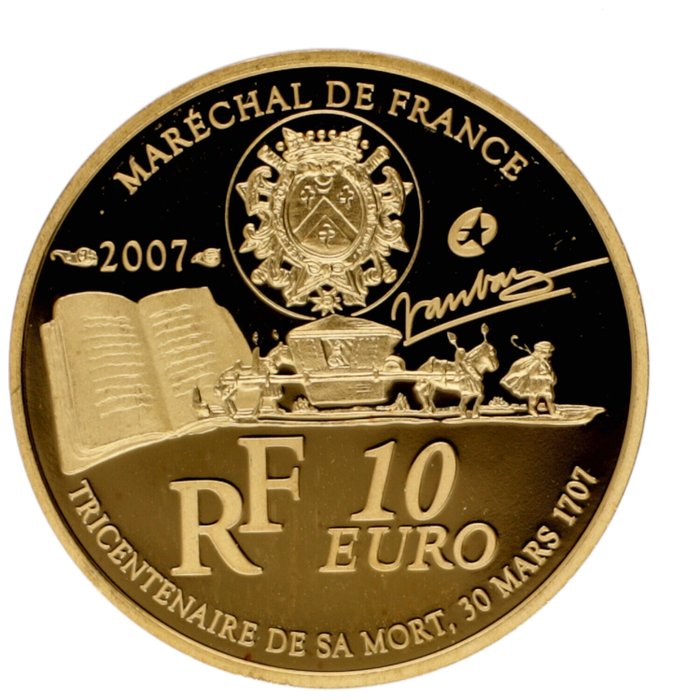 Frankrig. 10 Euro 2007 "Vauban" Proof