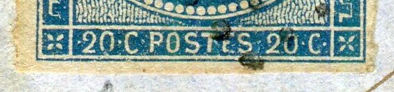 Frankrig 1857 - Fantastisk og sjældent brev fra Cressensac til Brive med to nr. 14Ah Variety POSTFS