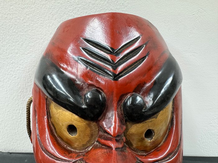 Noh maske - Kyogen Theatre Mask Tengu Tamukayama Shrine Tengu(天狗) - fører folk til magiens vej