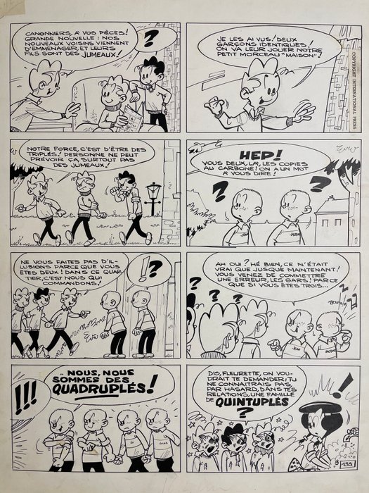 Greg - 1 Original page - Fleurette - 1960