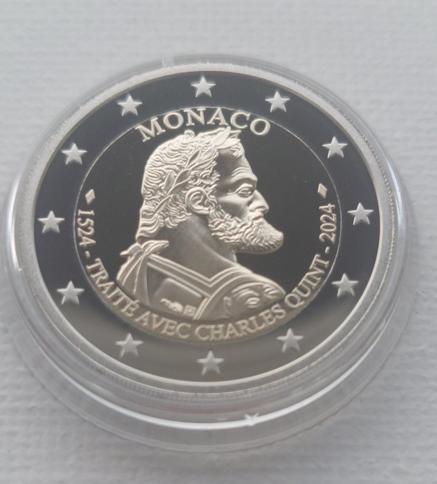 Monaco. 2 Euro 2024 "500 Ans du Traité de Burgos - Charles Quint" Proof