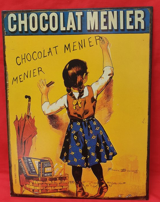 Reklameplakat - Heavy Metal Sign - Chocolat Menier Paris Frankrig