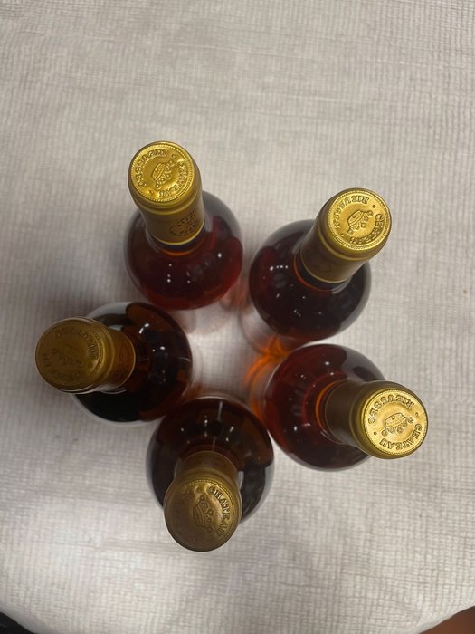 1998 Château Rieussec - Sauternes 1er Grand Cru Classé - 5 Flasker (0,75 L)