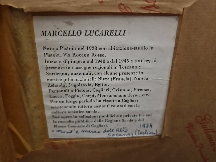 Marcello Lucarelli (1923-2010) - Mont è mesu dall'alto