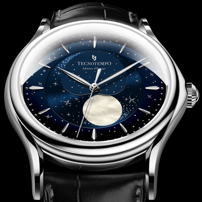 Tecnotempo - "Moon Phase" Special Edition - Ingen mindstepris - TT.50MP.BL (blue dial) - Mænd - 2011-nu