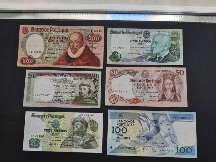 Portugal og kolonier - 36 banknotes - various dates  (Ingen mindstepris)