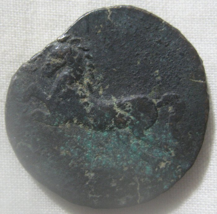 Kongeriget Numidien. Micipsa or Massinissa. AE Unit 203-118 BC  (Ingen mindstepris)