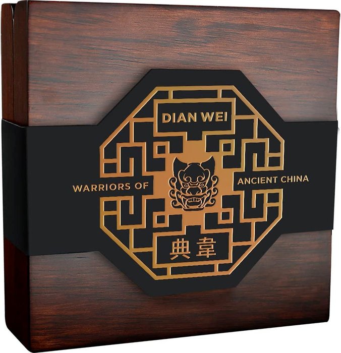 Niue. 5 Dollars 2021 Dian Wei Warriors, 3 Oz (.999)