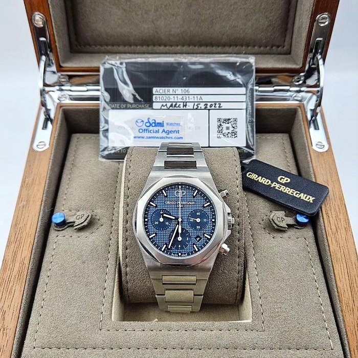 Girard-Perregaux - Laureato Chronograph - 81020-11-431-11A - Mænd - 2011-nu