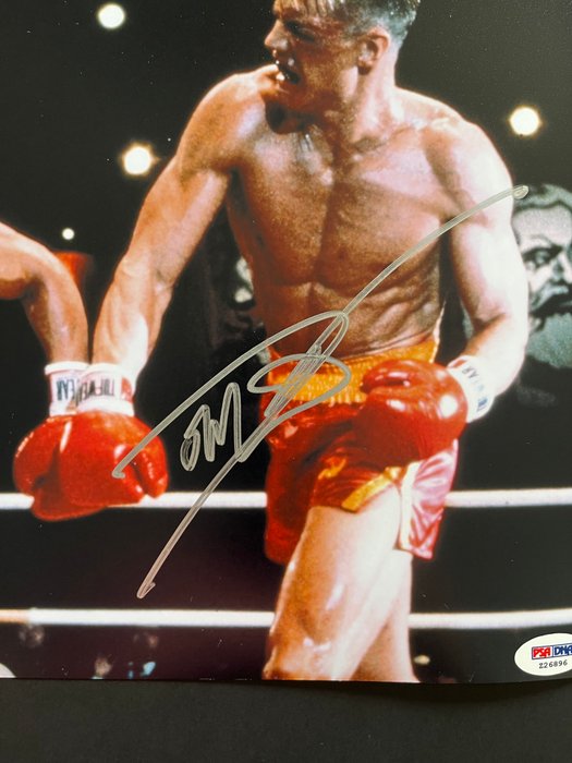 Rocky IV - Dolph Lundgren (Ivan Drago) - Signed in Person - with PSA/DNA Certificate - Autograph, photo - No Reserve!