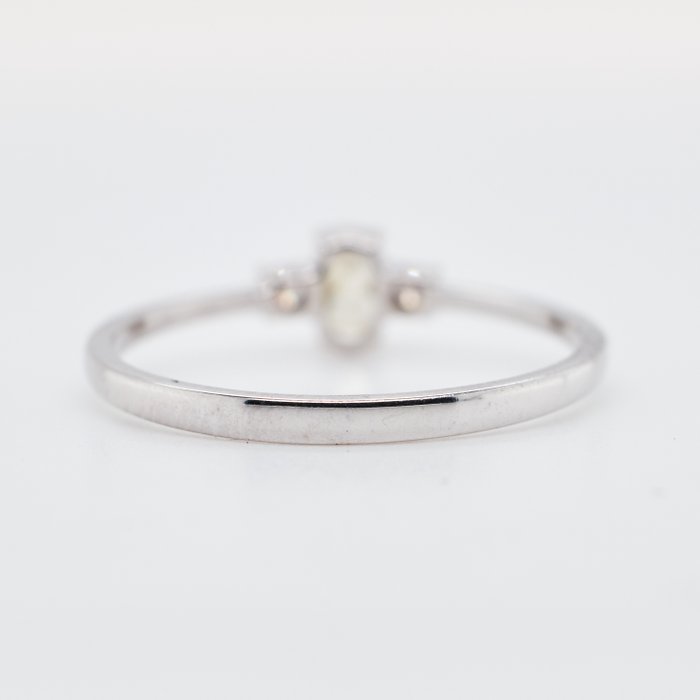 Ingen mindstepris - Ring - 14 karat Hvidguld -  0.24ct. tw. Diamant (Natur)