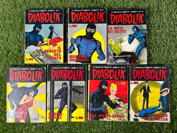 Diabolik 42x albi assortiti - 42 Album - Første udgave - 1966/1968