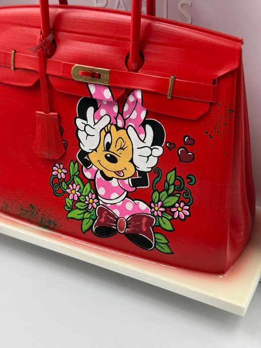 Art Stray-Nos - " Minnie en Birkin Hermès : L'art du  luxe  réinventé "