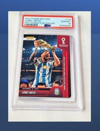 2022 Panini Instant World Cup Lionel Messi #118 PSA 10 - 1 Graded card