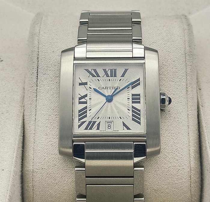 Cartier - Tank Française Automatic - W51002Q3 - Unisex - 2000-2010