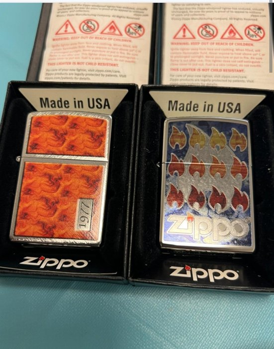 Zippo - Golden Tortoise No 15 Llamas - Lommelighter - Stål -  (2)