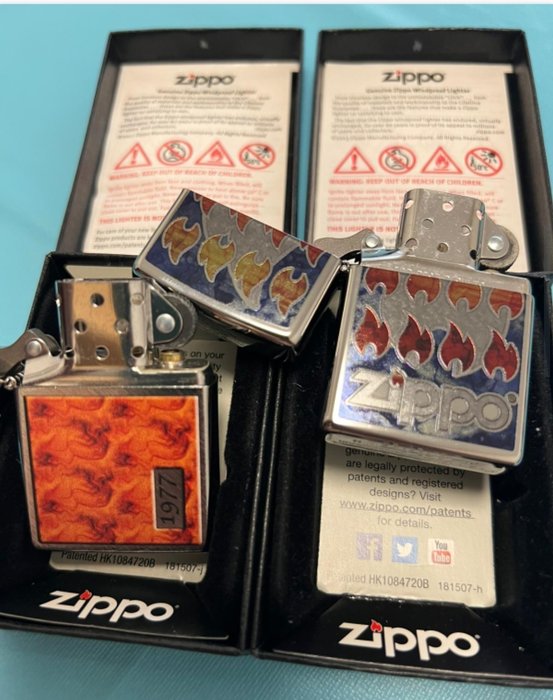 Zippo - Golden Tortoise No 15 Llamas - Lommelighter - Stål -  (2)