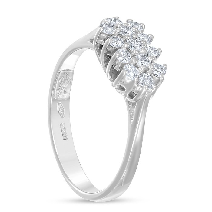 Recarlo - Ring - 18 kraat Hvidguld -  033ct tw Diamant (Natur)