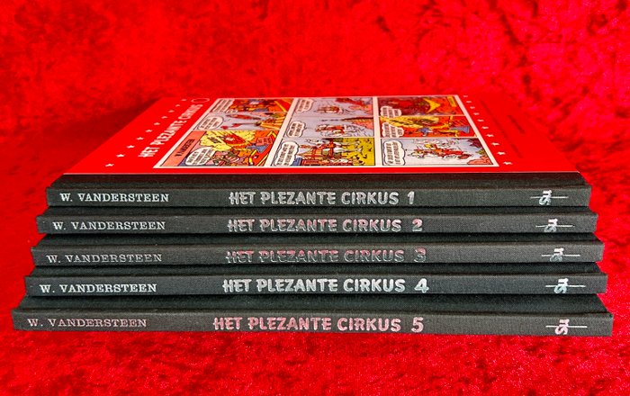 Het Plezante Cirkus Standaard uitgaven luxe - Het plezante cirkus 1  t/m 5 - gesigneerd - 5 Album - Begrænset og nummereret udgave - 2006