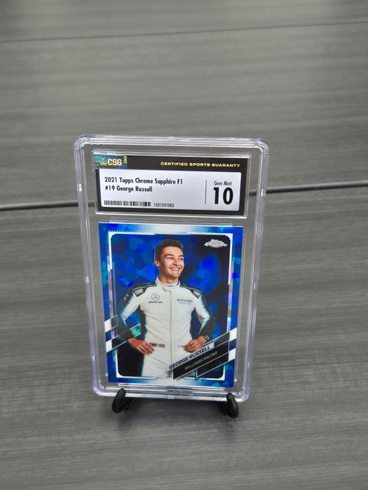 2021 - Topps - Chrome F1 Formula 1 Sapphire - George Russell Graded card - CSG 10