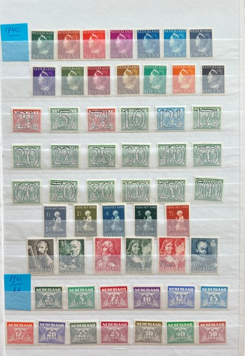 Holland 1940/2000 - Samling i lagerbog - NVPH  332-1950