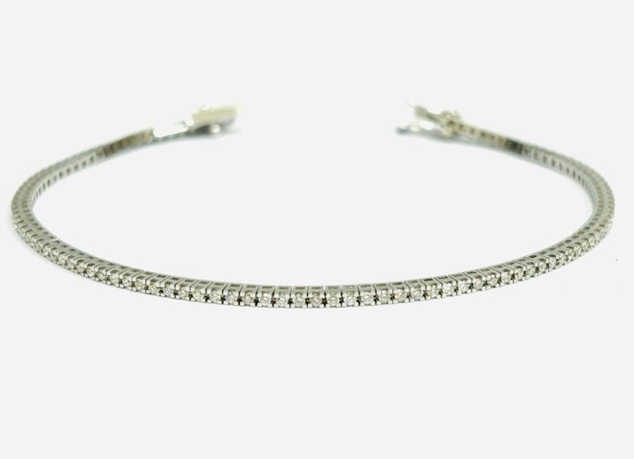 Armbånd - 18 kraat Hvidguld -  1.65ct. tw. Diamant (Natur)  - Fremstillet i Italien