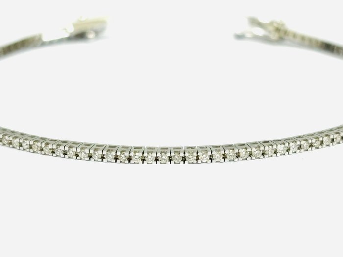 Armbånd - 18 kraat Hvidguld -  1.65ct. tw. Diamant (Natur)  - Fremstillet i Italien