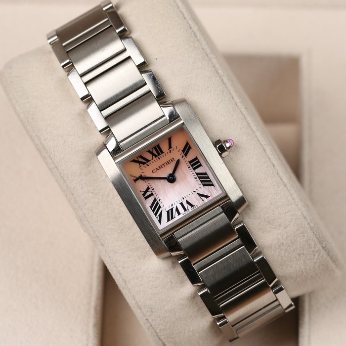 Cartier - Tank Française "Mother of Pearl" - Ingen mindstepris - 2384 - Kvinder - 2000-2010