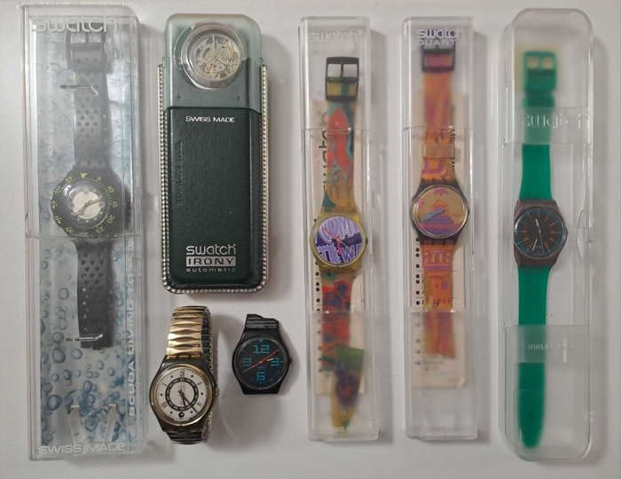 Swatch - Set Orologi "Swatch" x 7 : anni '80 e '90 - Ingen mindstepris - Unisex - 1980-1989