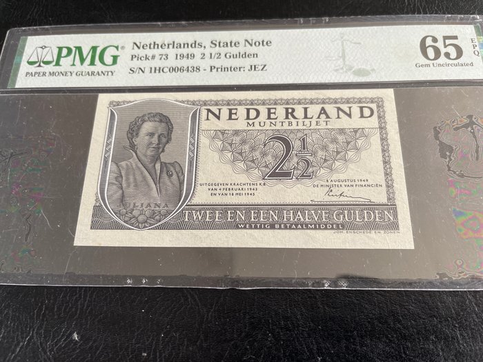 Holland. - 2½ Gulden 1949 - Pick 73  (Ingen mindstepris)