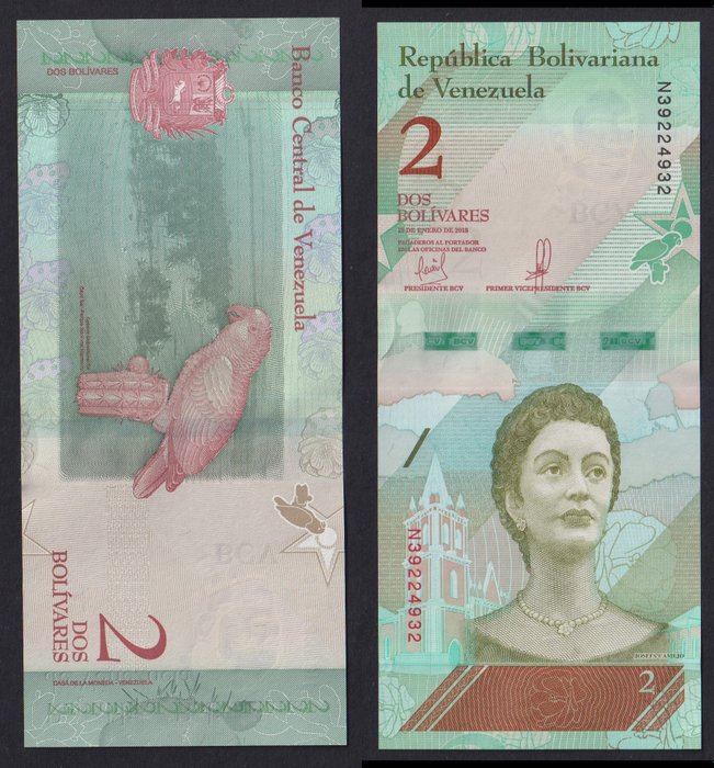 Verden. - Egypt - 250 x 50 Piastres and Venezuela - 1000 x 2 Bolivares - original bundles  (Ingen mindstepris)