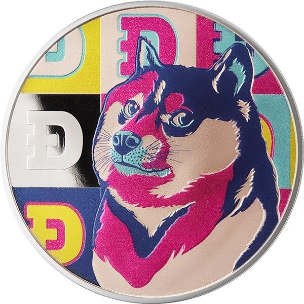 De Forenede Kryptostater. 1 Dogecoin 2022 Doge Coin, 1 Oz (.999) Prooflike  (Ingen mindstepris)