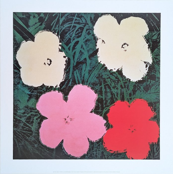 Andy Warhol (after) - PRO LITTERIS - Flowers III - 2000'erne