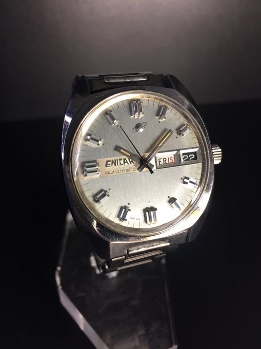 Enicar - Ocean Pearl Automatic Day-Date - Ingen mindstepris - Calibre AR-167 - Mænd - 1970-1979