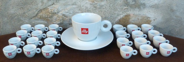 Illy - Matteo Thun, altri - Kaffeservice (26) - Porcelæn - Stor sukkerkop