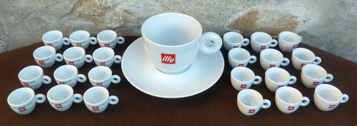 Illy - Matteo Thun, altri - Kaffeservice (26) - Porcelæn - Stor sukkerkop