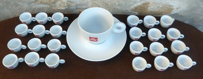 Illy - Matteo Thun, altri - Kaffeservice (26) - Porcelæn - Stor sukkerkop